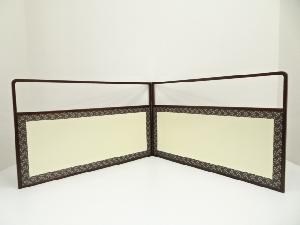 利休梅・網代風炉先屏風（箱付）